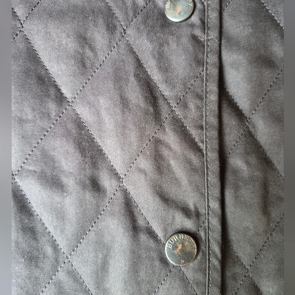 Burberry London Classic Diamond-Quilted Snap-Front Barn Jacket - Picture 6 of 9